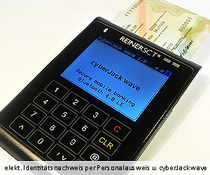 Nutzung des elektronischen Identitätsnachweis (eID-Funktion, Online-Ausweisfunktion) per Personalausweis und Standardkartenleser